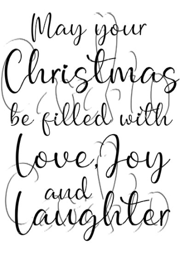 Card-io A7 Clear Stamp-Love And Laughter