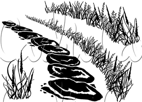 Card-io A7 Clear Stamp Set-Tattered Trail