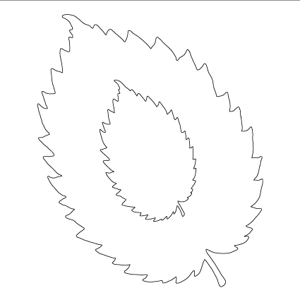 Card-io Majemask Stencil-Leaf