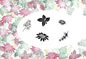 Card-io Majestix Clear Peg Stamp Set-Christmas Garden