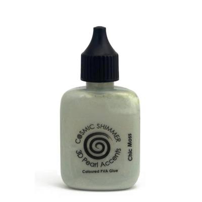 Cosmic Shimmer Coloured Pearlescent PVA Glue-Chic Moss
