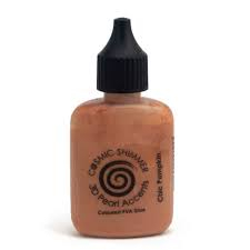 Cosmic Shimmer Coloured Pearlescent PVA Glue-Chic Pumpkin