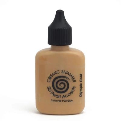 Cosmic Shimmer Coloured Pearlescent PVA Glue-Olympic Gold