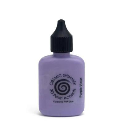 Cosmic Shimmer Coloured Pearlescent PVA Glue-Purple Violet
