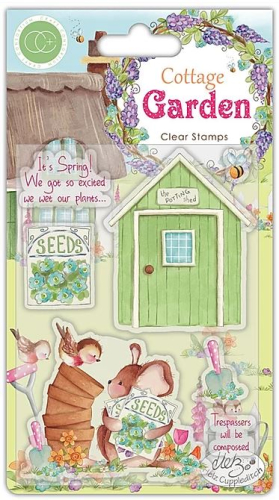 Craft Consortium-Cottage Garden Stamp Set(7 Stamps)-The Potting Shed