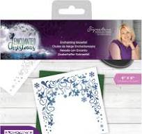 Crafters Companion-Sara Signature Collection Enchanted Christmas Stencil-Enchanting Snowfall