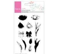 Crafts-Too 3D Clear Stamp Set-Multi Layer Tulips(12 Pcs)
