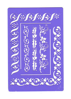 Crafts-Too Embossing Stencil-Border Beauty Stencil