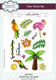 Creative Expressions-A5 Clear Stamp Set-Tropical Island