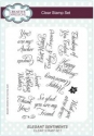 Creative Expressions-Elegant Sentiments A5 Clear Stamp Set