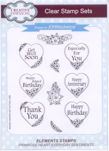 Creative Expressions-John Lockwood-Clear Stamp Set-Elements Stamps