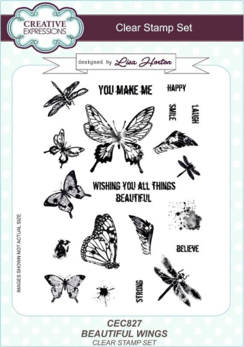 Creative Expressions-Lisa Horton A5 Clear Stamp Set -Beautiful Wi