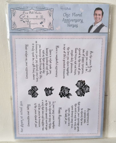 Creative Expressions Sentimentall Yours Stamp Set-Chic Floral Anniversary Verses