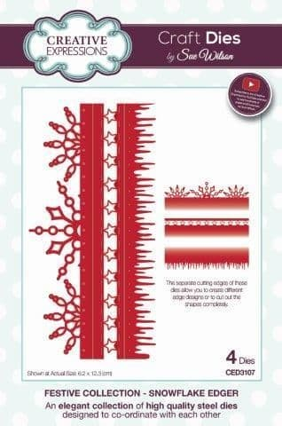 Creative Expressions Sue Wilson Festive Collection-Snowflake Edger Die
