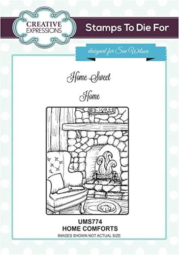 Creative Expressions Sue Wilson Stamps To Die For Rubber Stamp-Home Comforts 