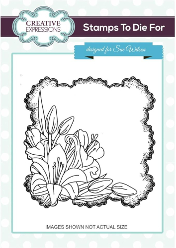 Creative Expressions Sue Wilson Stamps To Die For Rubber Stamp-Lily corner