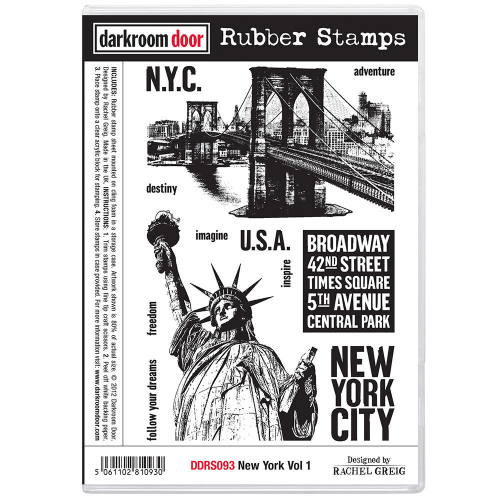 Darkroom Door Rubber Stamp Set-New York Volume 1