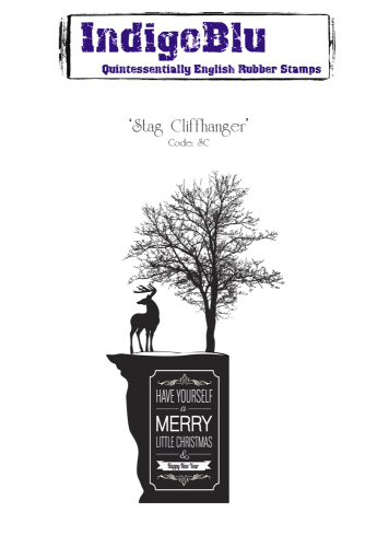 IndigoBlu A6 Rubber Stamp Set-Stag Cliffhanger