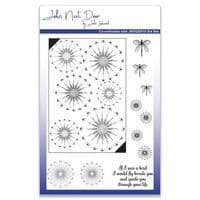 John Next Door A5 Stamp Set-Gerbera Daisy