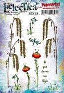 Paper Artsy A5 Cling Mounted Eclectica E3 Kay Carley Rubber Stamp Set 18