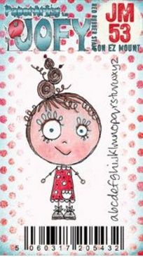 Paper Artsy Credit Card Size Rubber Cling Stamp-Jofy Mini 53