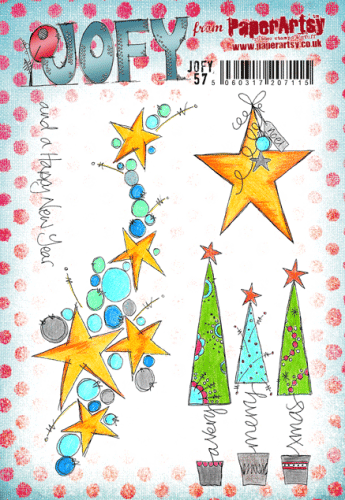 PaperArtsy Mounted Rubber Stamp Set-Jofy Collection 57