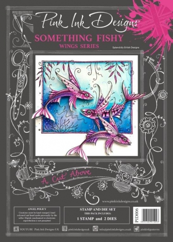 Pink Ink Designs-A Cut Above Stamp And Die Set-Something Fishy