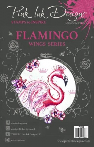 Pink Ink Designs A5 Clear Stamp Set-Flamingo