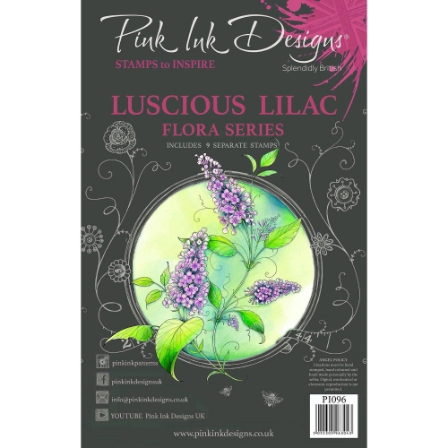 Pink Ink Designs A5 Clear Stamp Set-Luscious Lilac