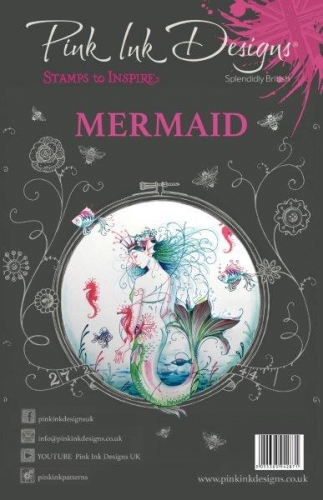 Pink Ink Designs A5 Clear Stamp Set-Mermaid