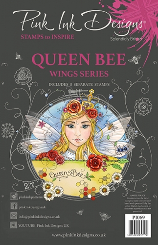 Pink Ink Designs A5 Clear Stamp Set-Queen Bee