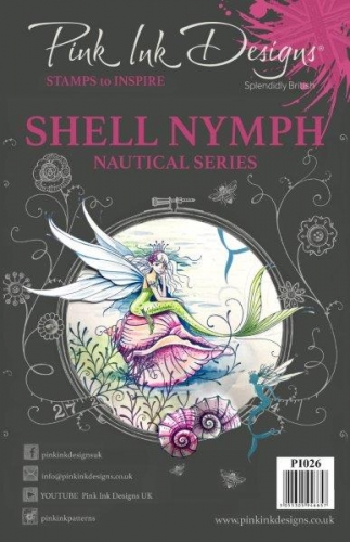 Pink Ink Designs A5 Clear Stamp Set-Shell Nymph