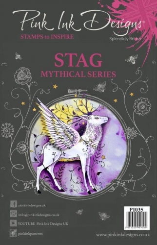 Pink Ink Designs A5 Clear Stamp-Stag