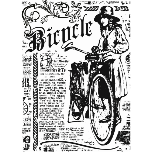 Sharon Callis Clear Stamp-Bicycle