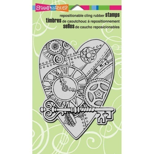 Stampendous Cling Rubber Stamp-Time For Love