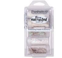 Stampendous Encrusted Jewel Kit-White