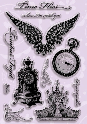 Stampendous Perfectly Clear Stamps-Time Flies