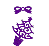 Sweet Dixie Die Set-Swirly Tree And Bow