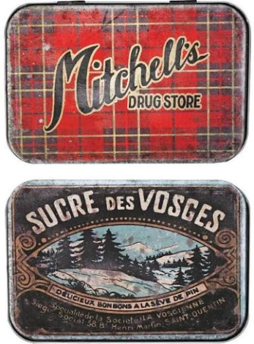 TimHoltz Idea-ology Christmas Trinket Tins(Pack of 2)