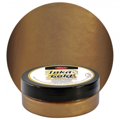 Viva Decor Inka-Gold Metallic Gloss Paint-Browngold