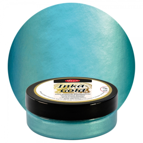 Viva Decor Inka-Gold Metallic Gloss Paint-Turquoise