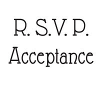 Woodware Craft Collection Clear Magic Singles Mini Stamp-R.S.V.P. - Acceptance