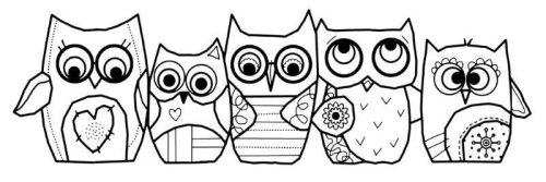 Woodware Craft Collection Clear Magic Singles Stamp-Owls