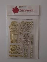Woodware Craft Collection Clear Magic Stamp Set-Celebrating Christmas