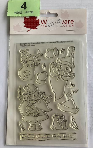Woodware Craft Collection Clear Magic Stamp Set-Dear Santa