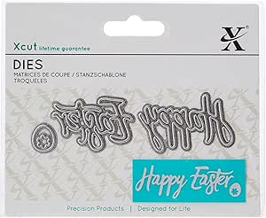 X-Cut Mini Sentiment Die-Happy Easter(3 Pcs)