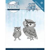 Yvonne Creations Sparkling Winter Cutting Dies-Winter Owls